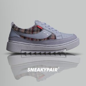Sneakypair Monsta Mosaic in Grey sneakers suede flanel wanita