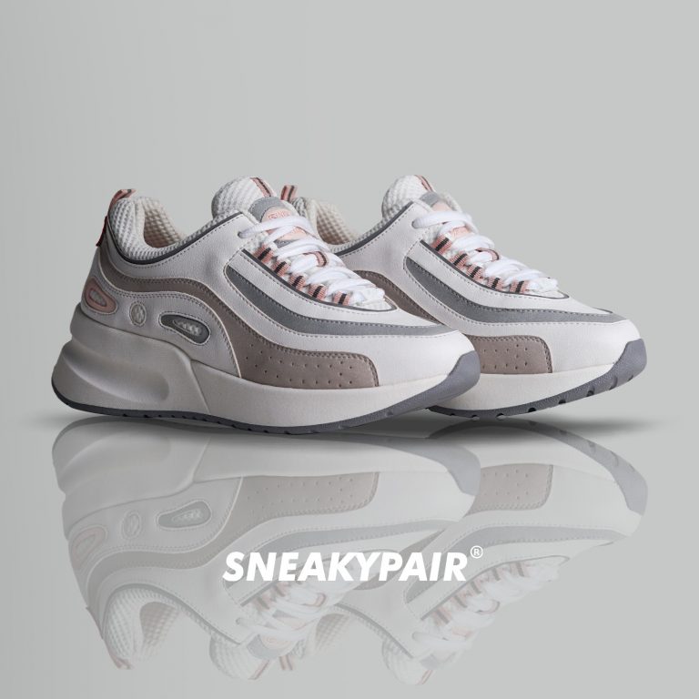 Sneakypair Wind White Swan detail upper sneakers wanita