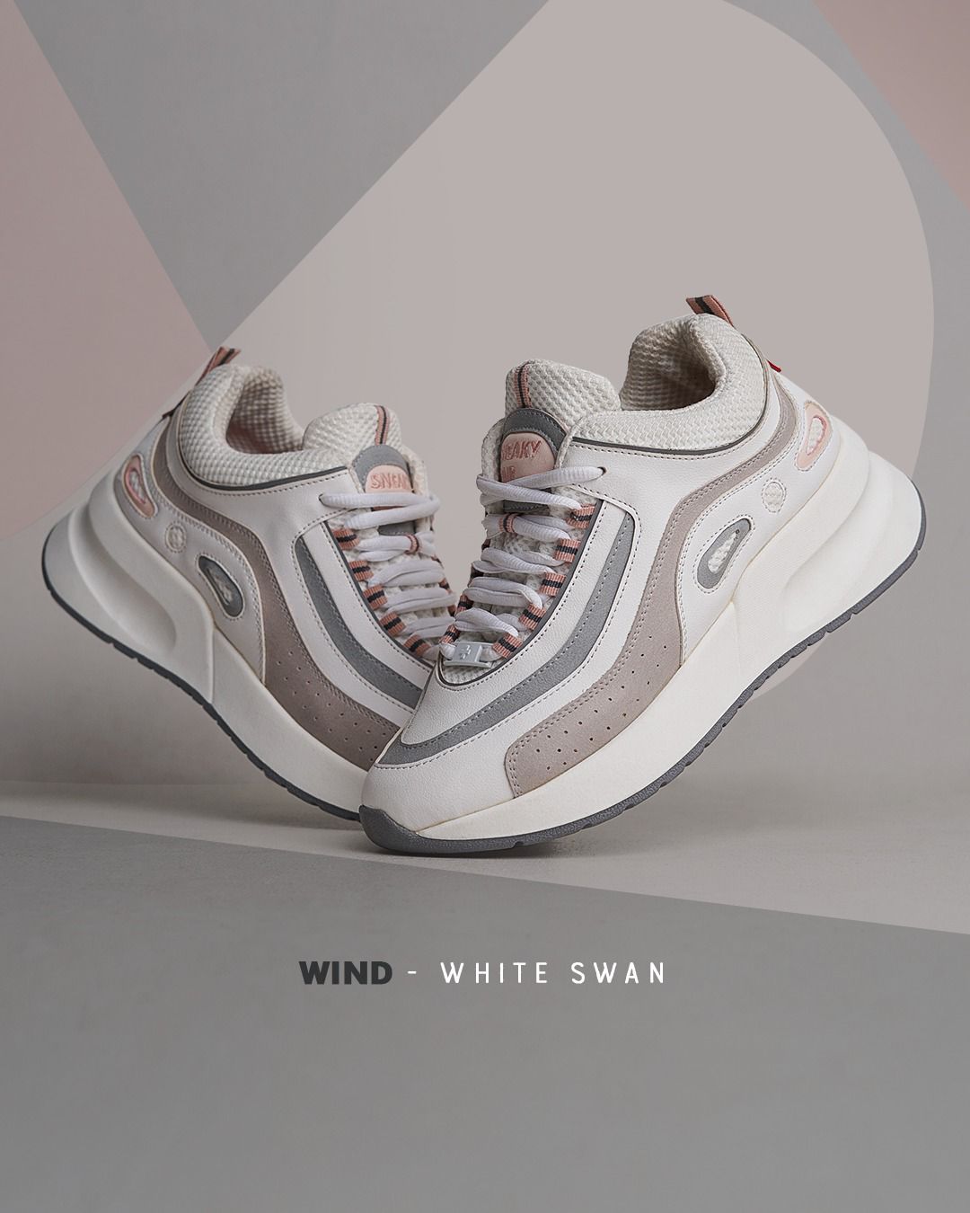 Wind White Swan sneakers putih wanita Sneakypair